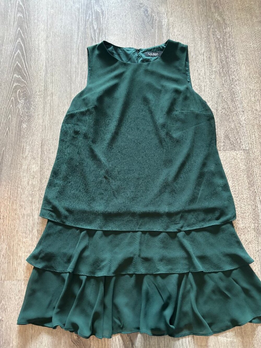 Ralph Lauren Green Chiffon dress　